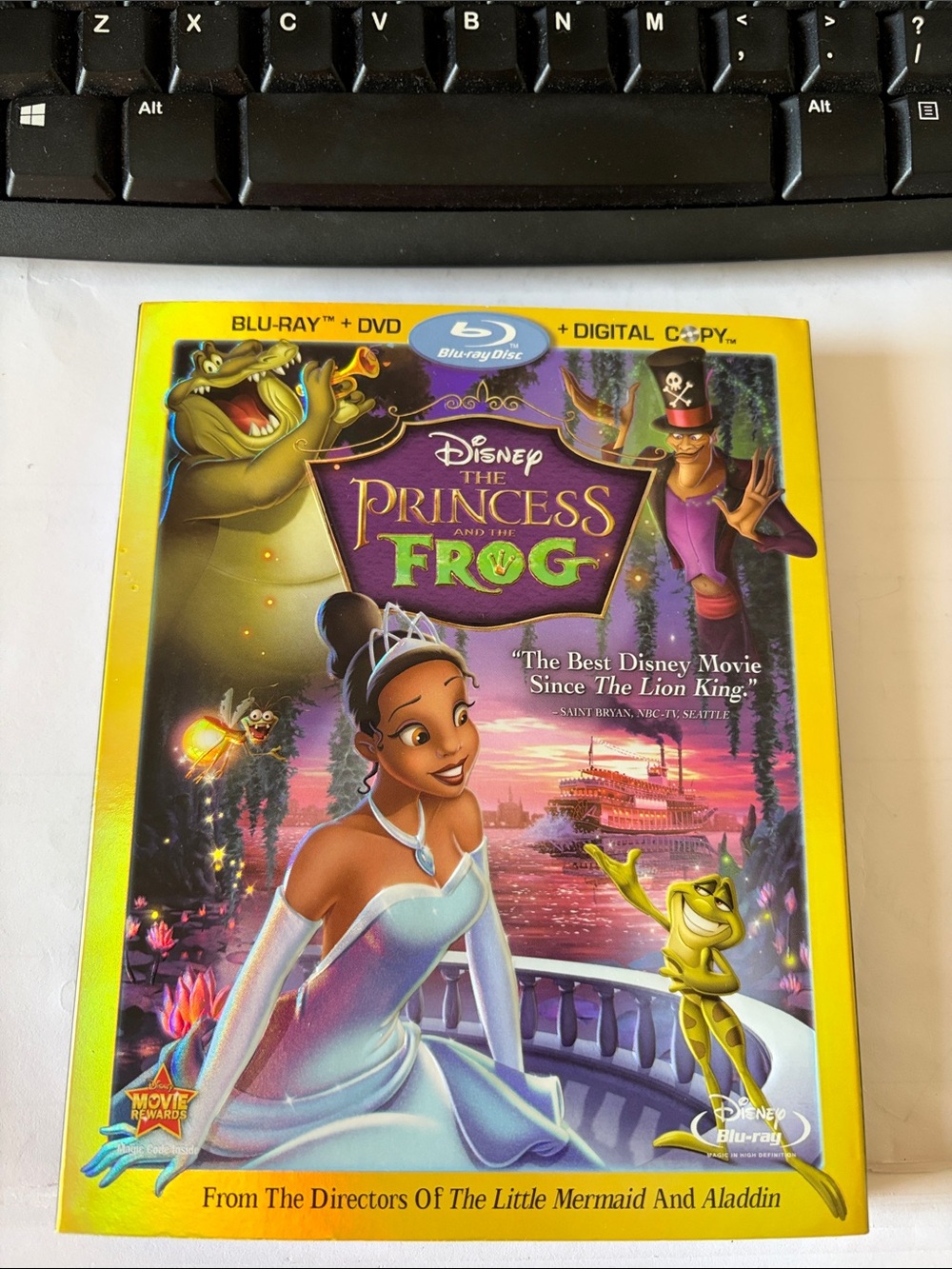 Disney Princess and the Frog Blu-ray + DVD + new sealed— Yellow, Purple, Green
